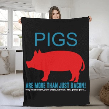 Discover More Than Just Bacon Fleece Blankets