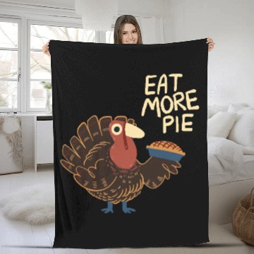 Discover More Pie! Fleece Blankets