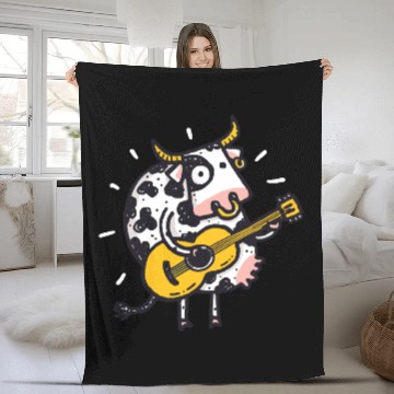Discover MOOsician Fleece Blankets