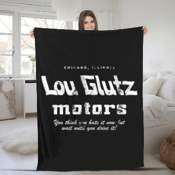 Discover Lou Glutz Motors Tri-blend Fleece Blankets