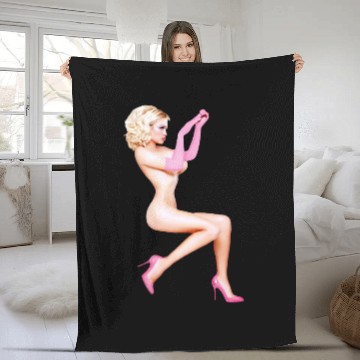 Discover Pamela Anderson Unisex Ultra Cotton Fleece Blankets Fleece Blankets