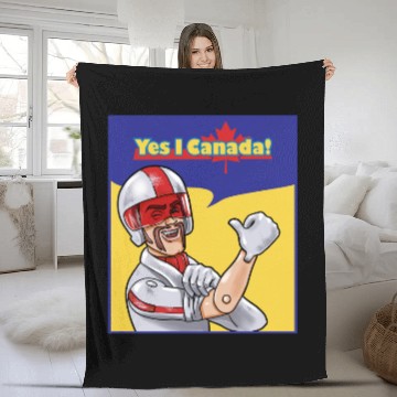 Discover Yes I Canada - Duke Caboom - Fleece Blankets