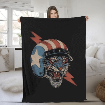 Discover Easy Tiger- Fleece Blankets