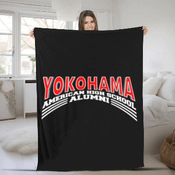 Discover Yokohama American High School Alumni Fleece Blankets