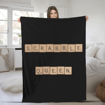 Discover Scrabble Queen Fitted Fleece Blankets