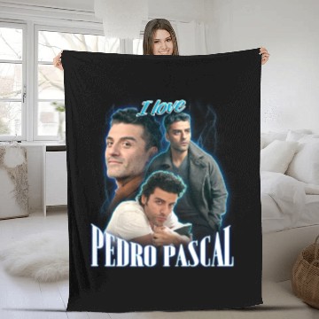 Discover I Love Pedro Pascal Oscar Isaac Cursed Fan Fleece Blankets