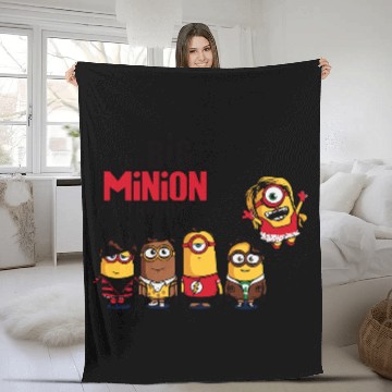 Discover The Big Minion Theory Fleece Blankets
