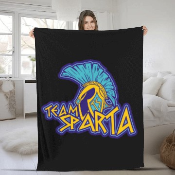 Discover Team Sparta Logo Fleece Blankets