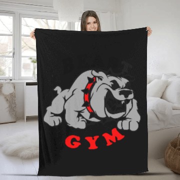 Discover Beast @ Gym Fleece Blankets