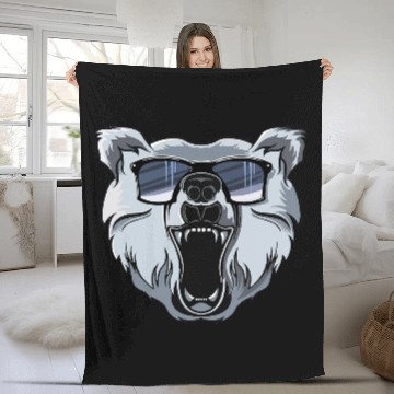 Discover Bear Fleece Blankets