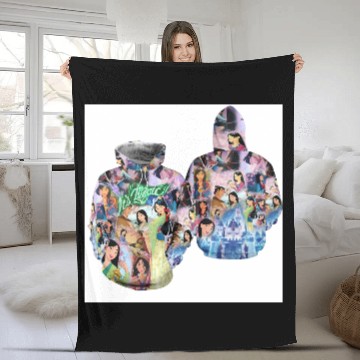 Discover Mulan Li Shang Magic Glitter Disney 3D Fleece Blankets