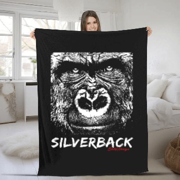 Discover Silverback Gorilla Fleece Blankets