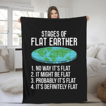 Discover Flat Earth Matters Conspiracies Conspiracy earther Fleece Blankets