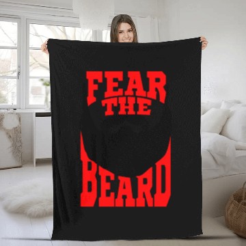 Discover Fear the Beard Fleece Blankets