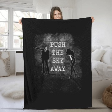 Discover Nick Cave Push The Sky Away white Fleece Blankets