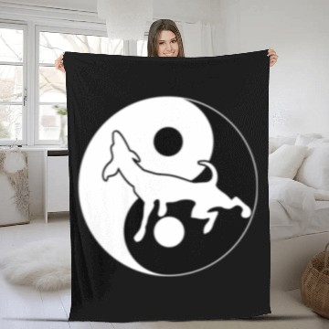 Discover Hunting product - Ying Yang Coonhound - Mens Fleece Blankets