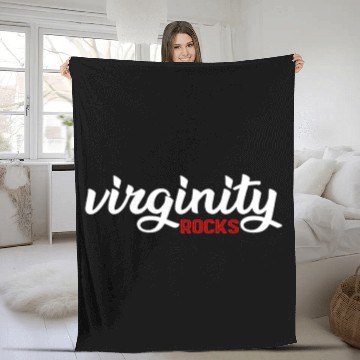 Discover Virginity Rocks Fleece Blankets