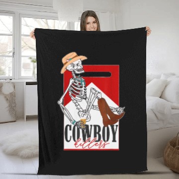 Discover Cowboy Killer Graphic Fleece Blankets