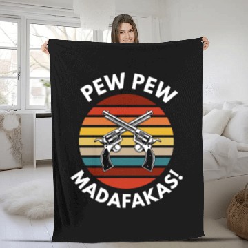 Discover Pew Pew Madafakas Fleece Blankets