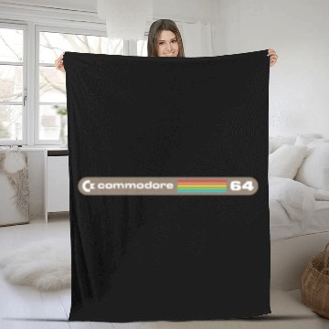 Discover Commodore 64 Computer Fleece Blankets