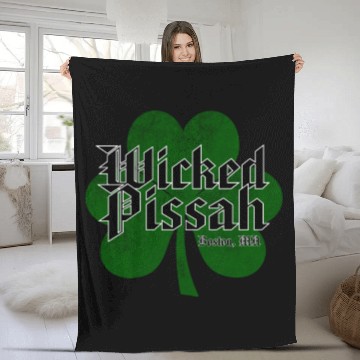 Discover Wicked Pissah Boston MA Fleece Blankets