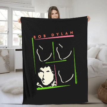 Discover Vintage 1988 Bob Dylan Fleece Blankets Fleece Blankets