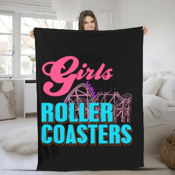 Discover Roller Coaster Fleece Blankets