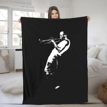 Discover Miles Davis Fleece Blankets