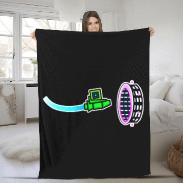 Discover Geometry Dash Fleece Blankets