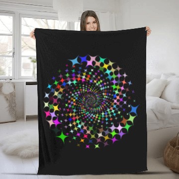 Discover Prismatic Starburst Vortex Fleece Blankets