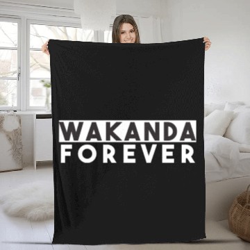 Discover Wakanda Forever Fleece Blankets