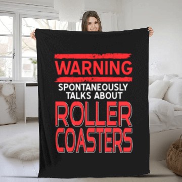 Discover Roller Coaster Fleece Blankets