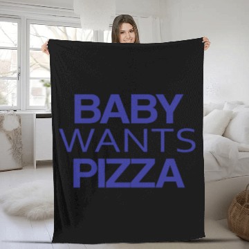 Discover BABY PIZZA Fleece Blankets