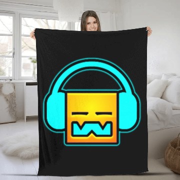 Discover Geometry dash unblocked level Active Fleece Blankets