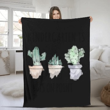 Discover Kindergarten Is On Point Funny Back To School Fleece Blankets