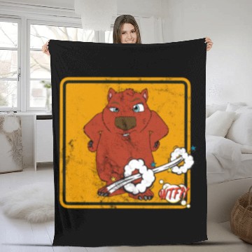Discover Beavers WTF Fleece Blankets