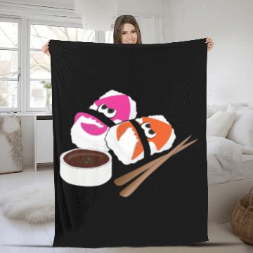 Discover Splatoon sushi Fleece Blankets