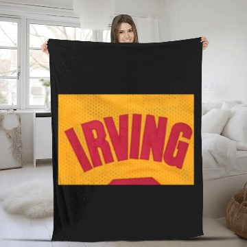 Discover retro-Men-Basketball-Jersey-2-Kyrie-Irving-Jerseys Fleece Blankets