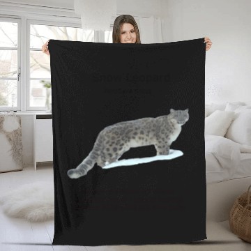 Discover Snow Leopard Fleece Blankets