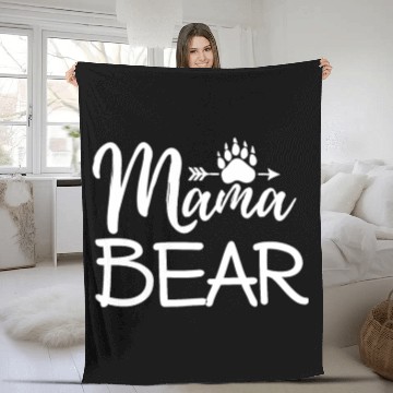 Discover MAMA BEAR Fleece Blankets