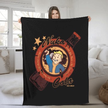 Discover nuka cola Fleece Blankets