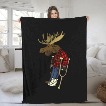 Discover Recovering Moose Fleece Blankets Fleece Blankets