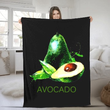 Discover Avocado Fleece Blankets