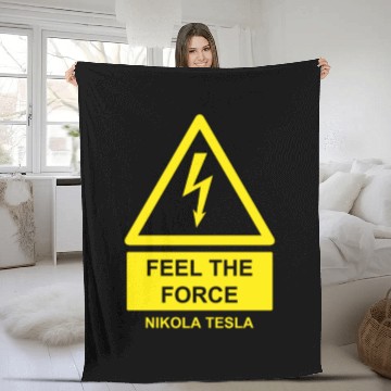 Discover Nikola Tesla Fleece Blankets