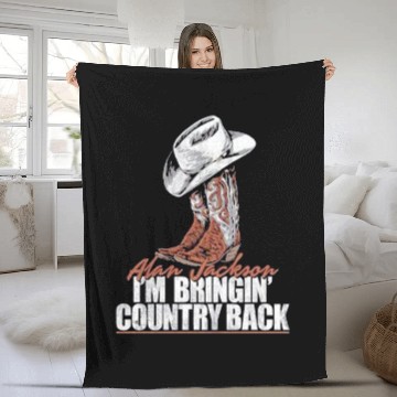 Discover Alan Jackson Fleece Blankets