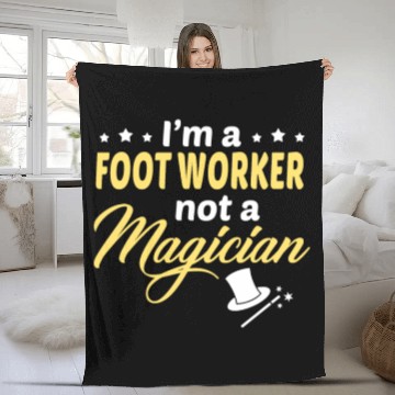 Discover Foot Worker Fleece Blankets