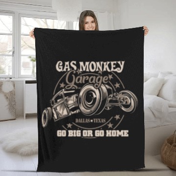Discover Gas Monkey Garage Design | Dallas Texas Fleece Blankets