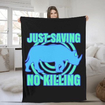 Discover Just saving no killing Fleece Blankets