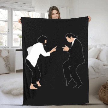 Discover Pulp Fiction Dancing Scene Fleece Blankets