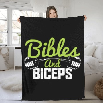 Discover BIBLES AND BICEPS Fleece Blankets